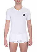 Bikkembergs Men's White Cotton T-Shirt Double Pack