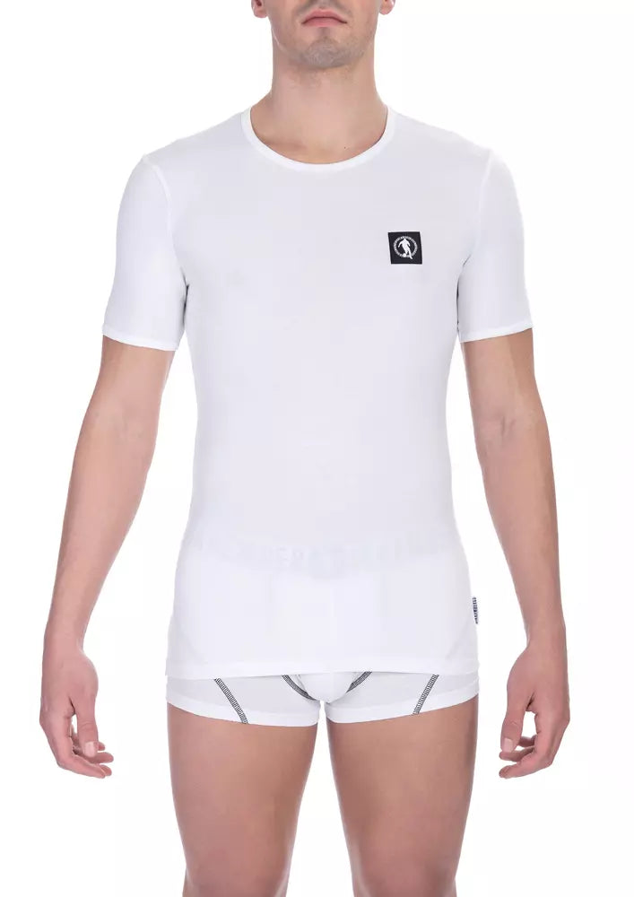 Bikkembergs Men's White Cotton T-Shirt