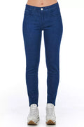 Frankie Morello Dunkelblaue Damen-Jeans im Skinny-Schnitt