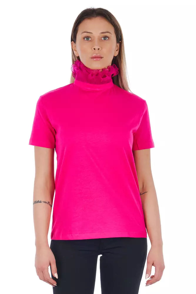 Frankie Morello Baumwoll-Damentop in Multicolor