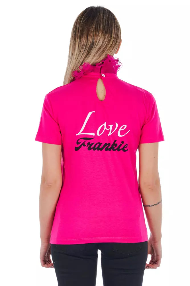 Frankie Morello Baumwoll-Damentop in Multicolor