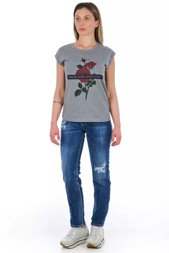Frankie Morello Women's Blue Cotton Jeans