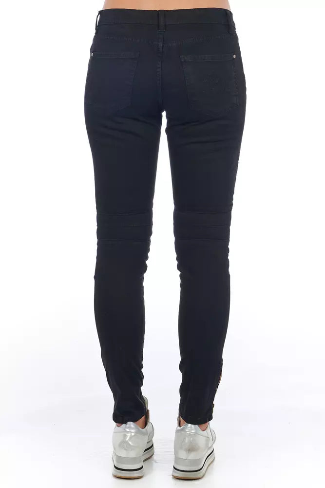 Frankie Morello Schwarze Baumwoll-Jeans für Damen
