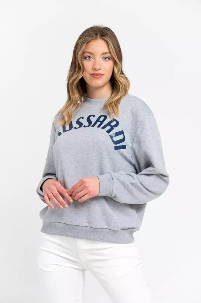 Trussardi Women's Grey Cotton Sweatshirt
