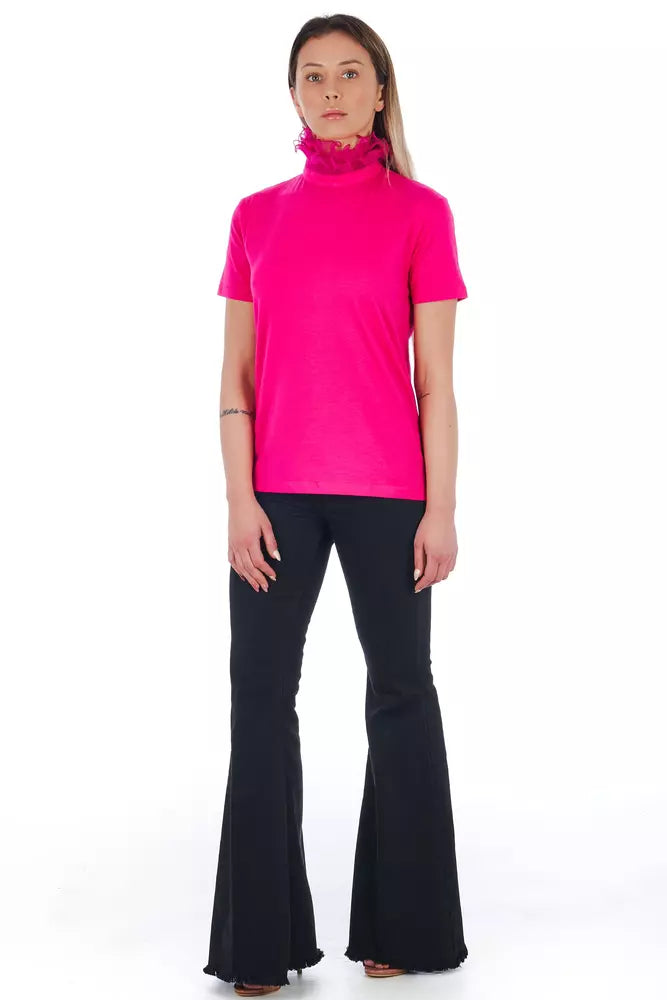 Frankie Morello Baumwoll-Damentop in Multicolor