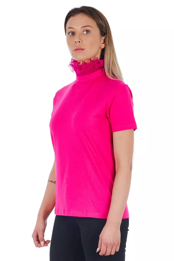 Frankie Morello Baumwoll-Damentop in Multicolor