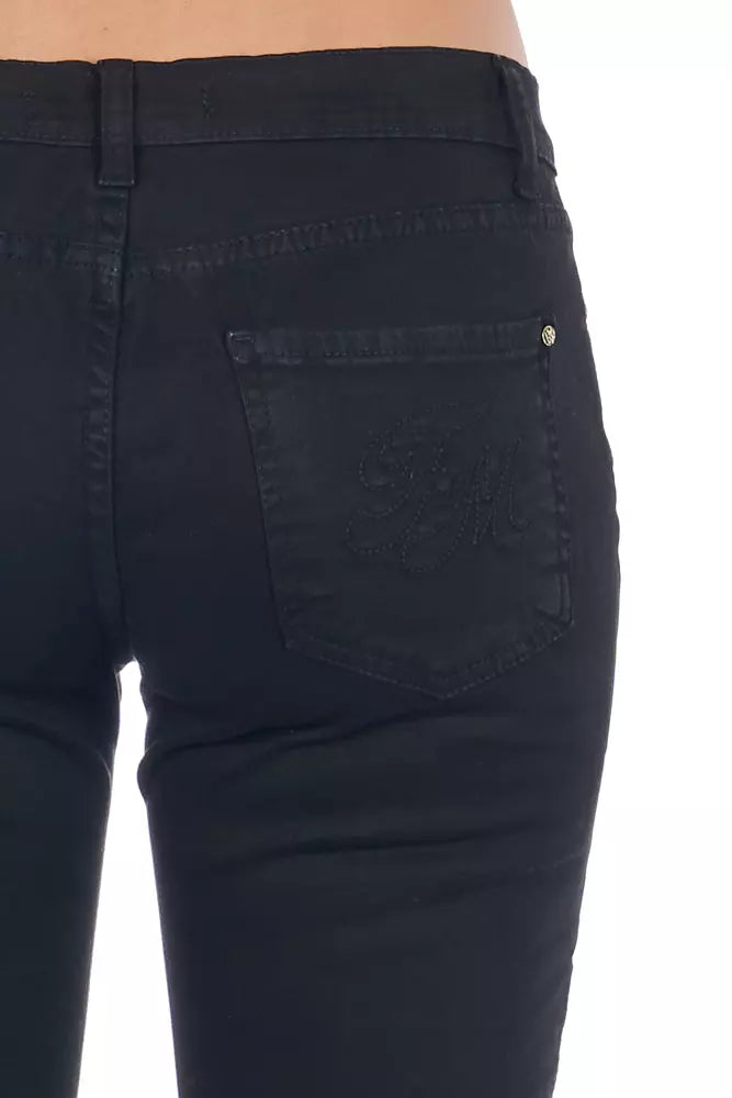 Frankie Morello Schwarze Baumwoll-Jeans für Damen
