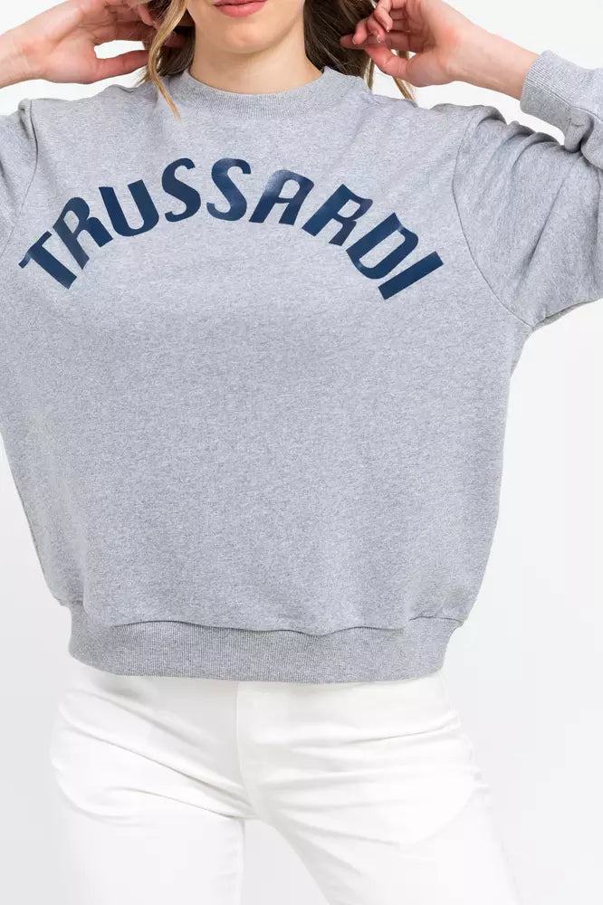 Trussardi Women's Grey Cotton Sweatshirt