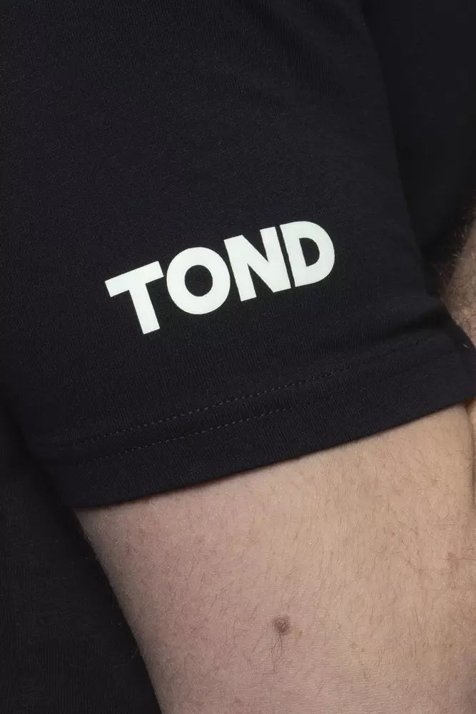 Tond Men's Black Cotton T-Shirt