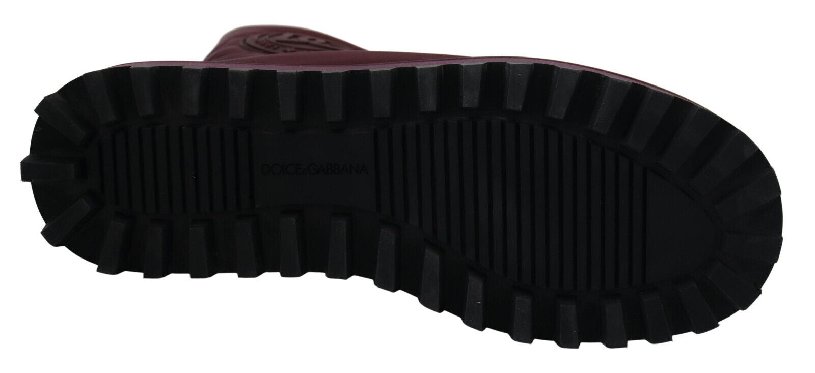 Dolce & Gabbana Bordeaux Nylon Boots Padded Ankle Boots