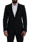 Dolce & Gabbana Schwarz MARTINI Slim Fit Jacke Blazer