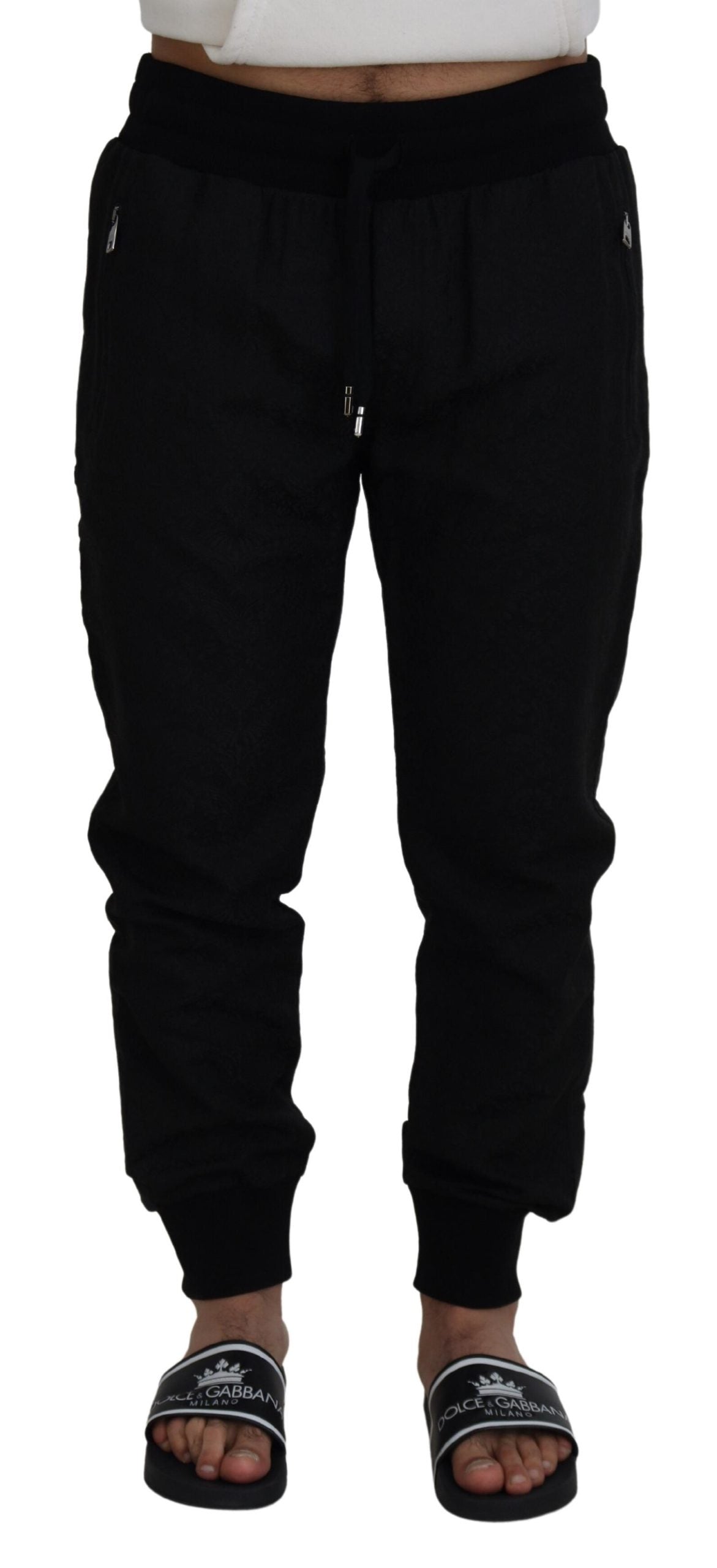 Dolce & Gabbana Schwarze Männer Freizeit-Jogger-Hose