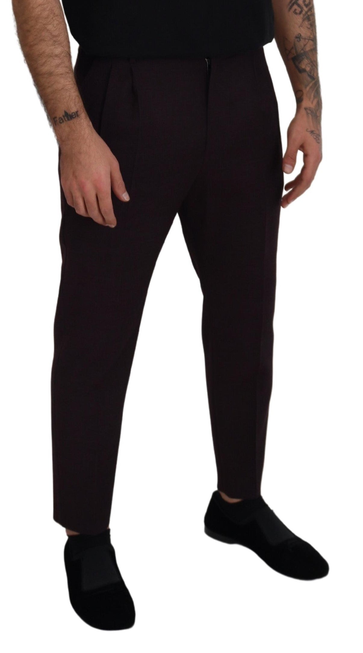 Dolce & Gabbana Brown Cotton Chino Men's Pants