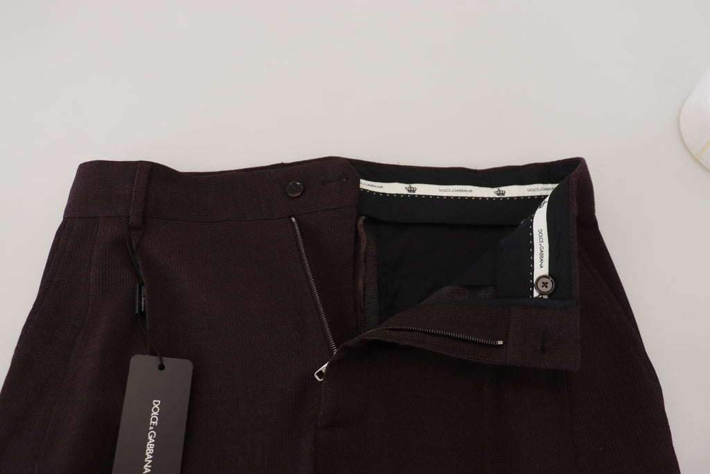 Dolce & Gabbana Brown Cotton Chino Men's Pants