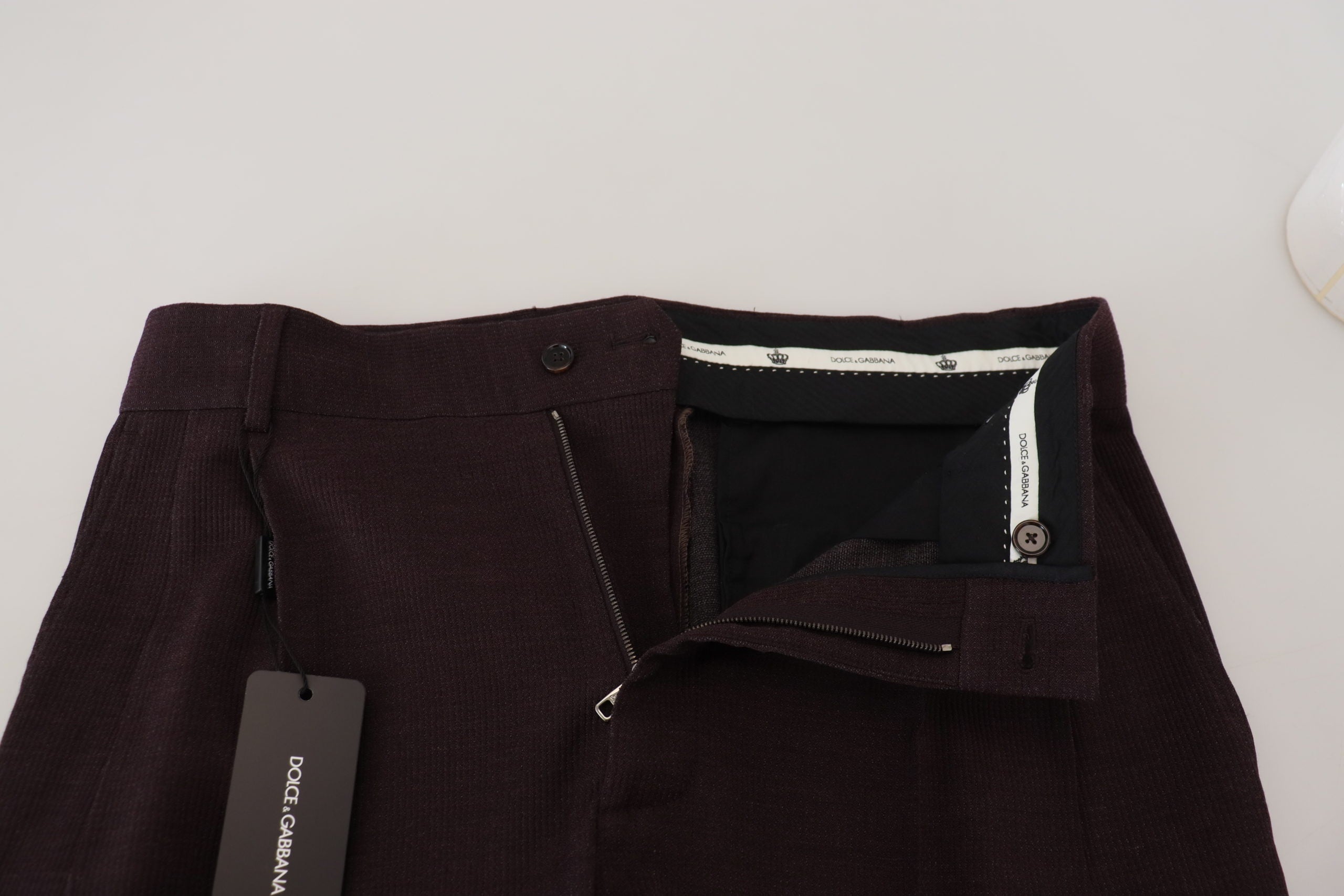 Dolce & Gabbana Brown Cotton Chino Men's Pants