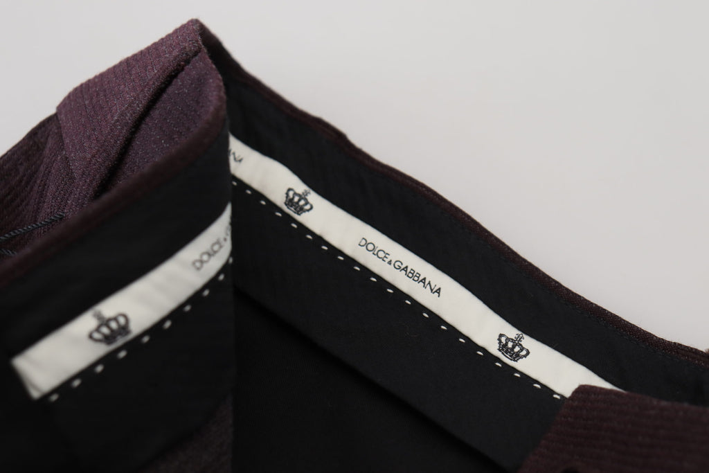 Dolce & Gabbana Brown Cotton Chino Men's Pants