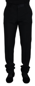 Dolce & Gabbana Schwarze Chino-Hose aus Wolle für formelle Anlässe