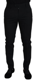 Dolce & Gabbana Schwarze Chino-Hose aus Polyester für formelle Anlässe