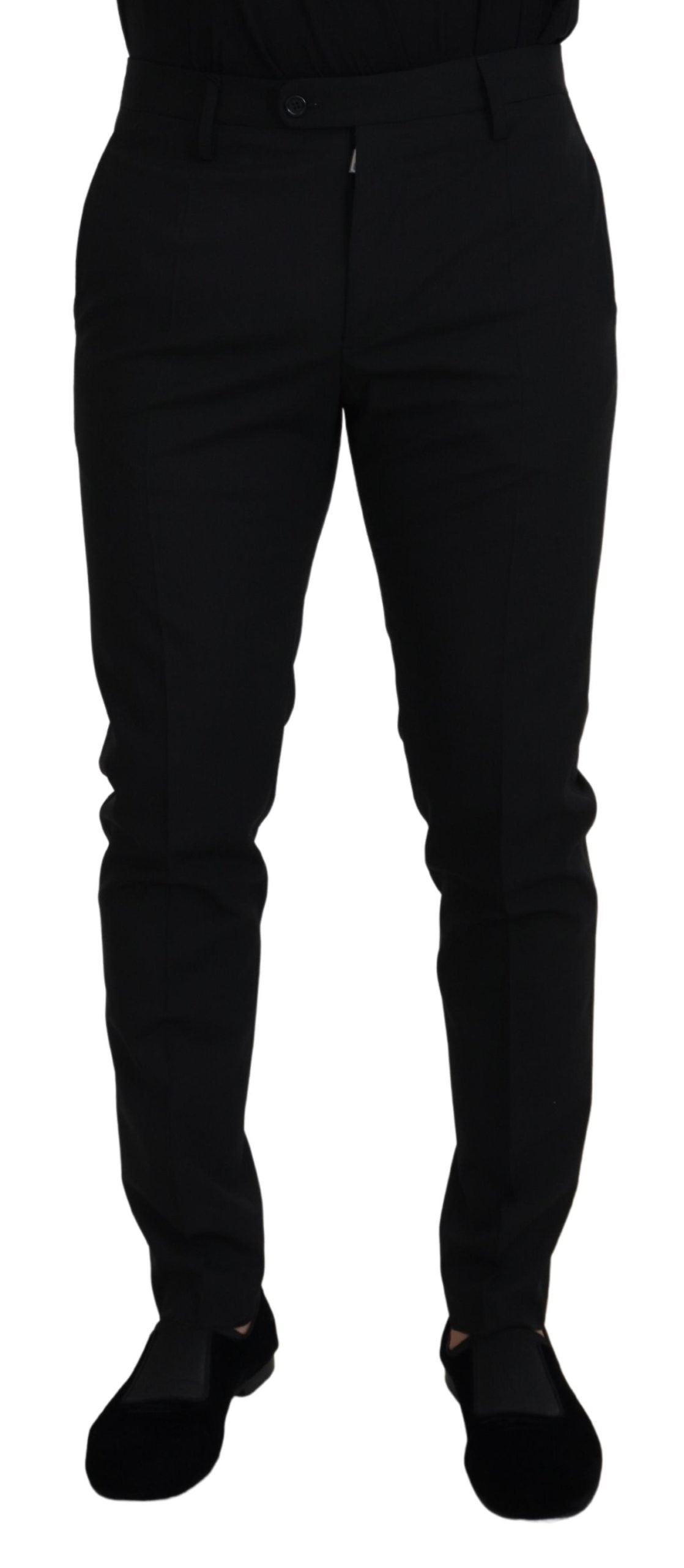 Dolce & Gabbana Schwarze Chino-Hose aus Polyester für formelle Anlässe