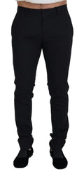 Dolce & Gabbana Schwarze Chino-Hose aus Wolle für formelle Anlässe