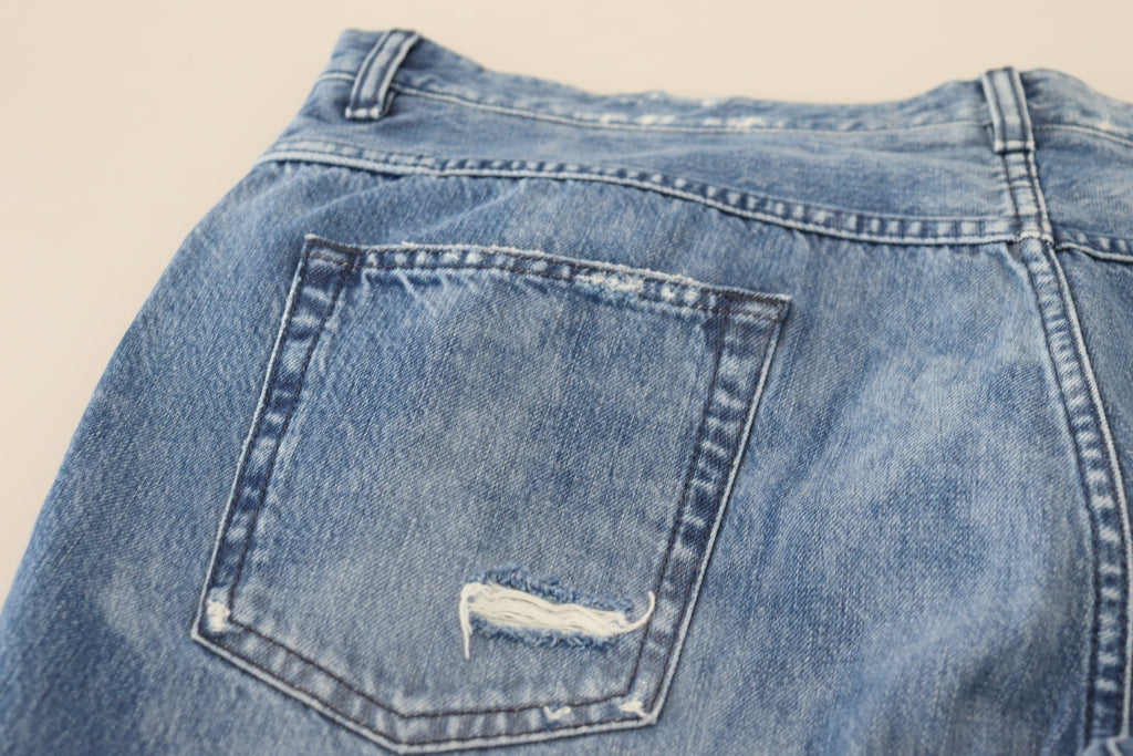 Dolce & Gabbana Blau gewaschene Baumwolle Casual Denim Jeans