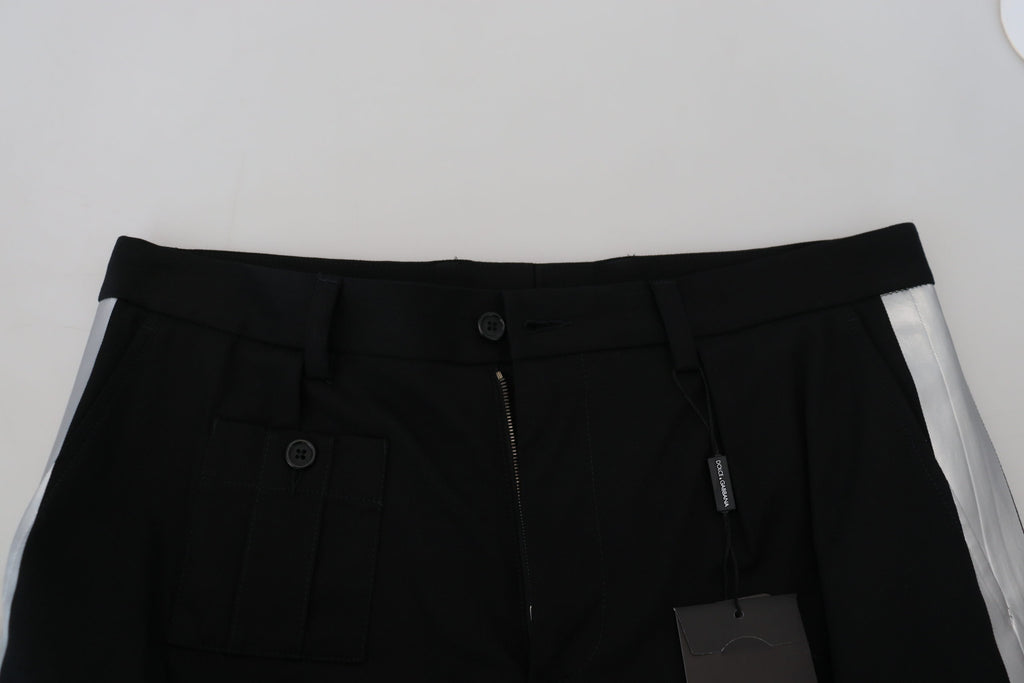 Dolce & Gabbana Schwarze Bermuda Cargo Freizeitshorts
