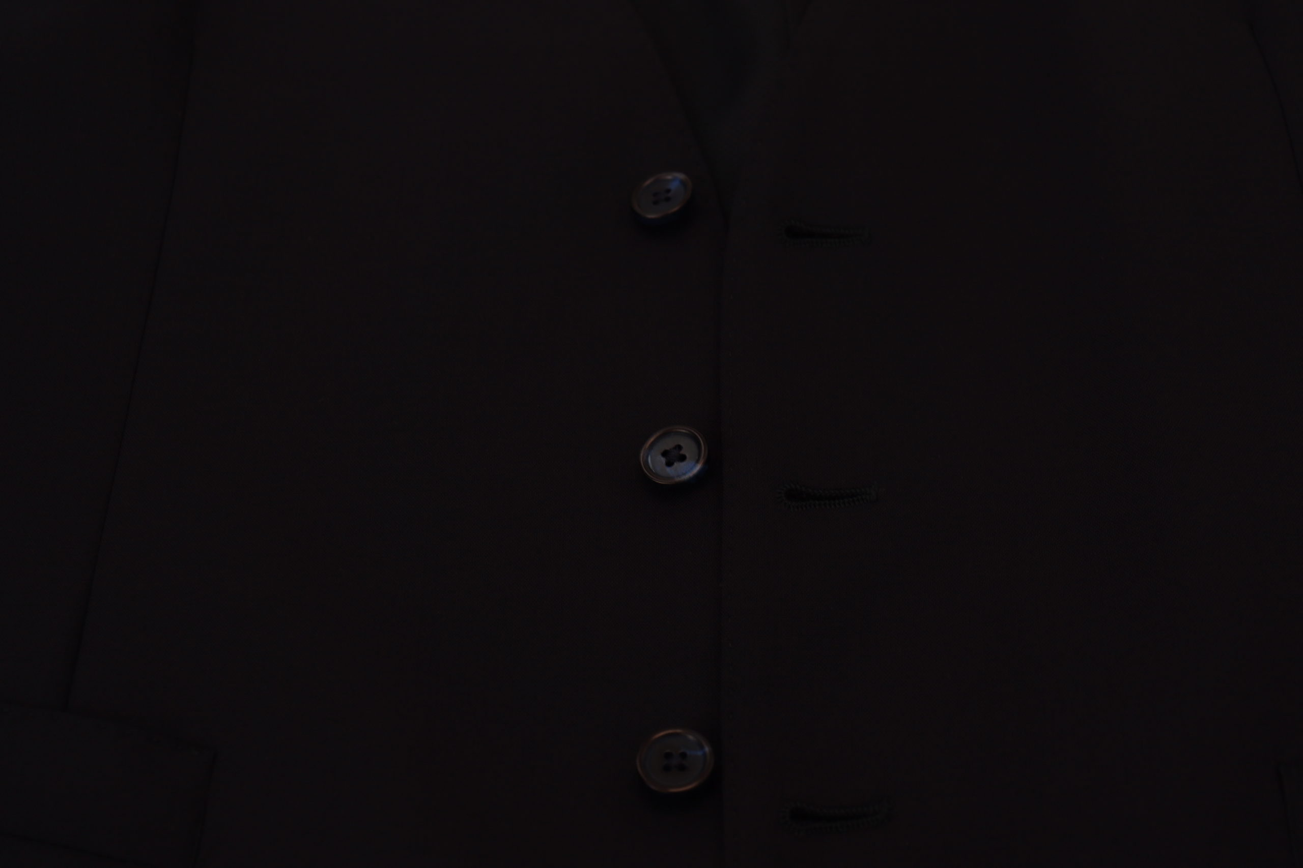 Dolce & Gabbana Dark Blue Stretch Wool Formal Vest
