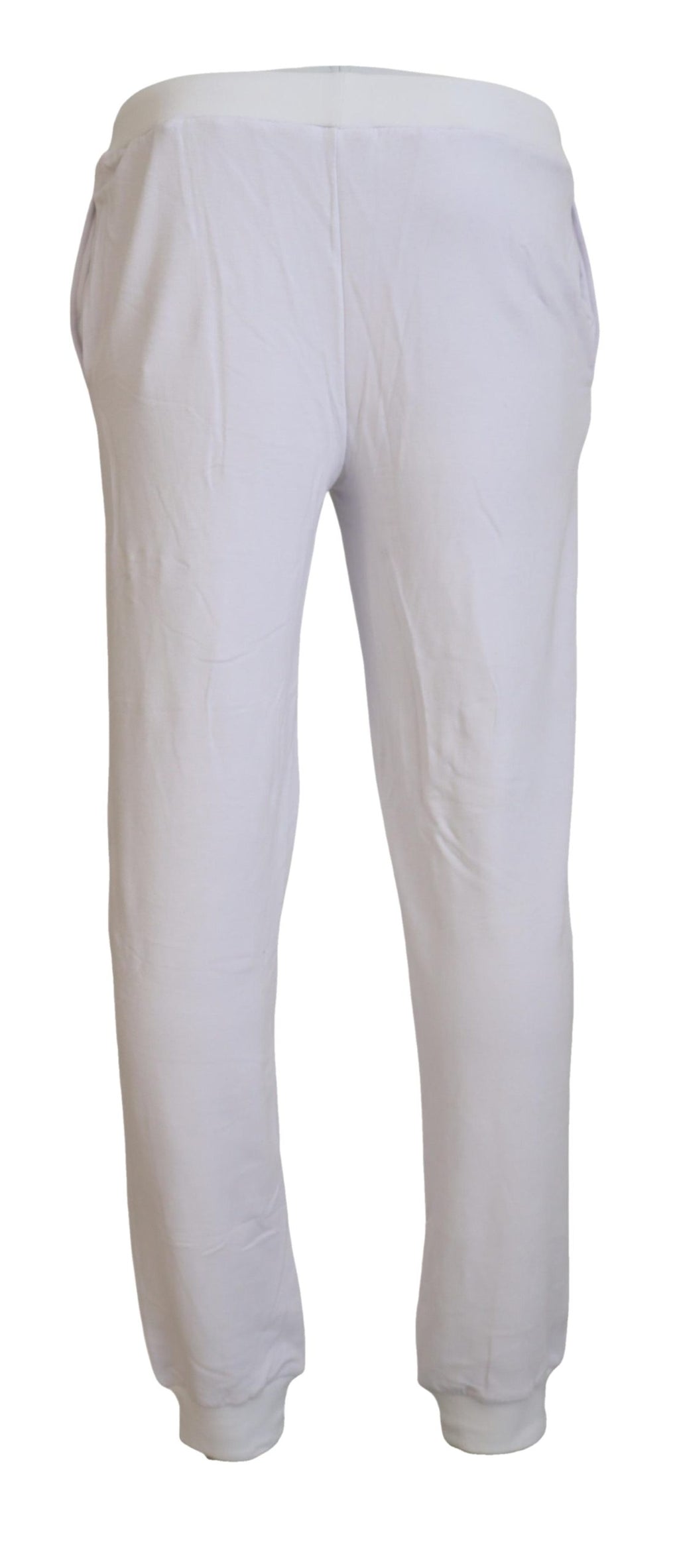 John Galliano Weiße Baumwoll-Logo-Herren-Jogger-Hose