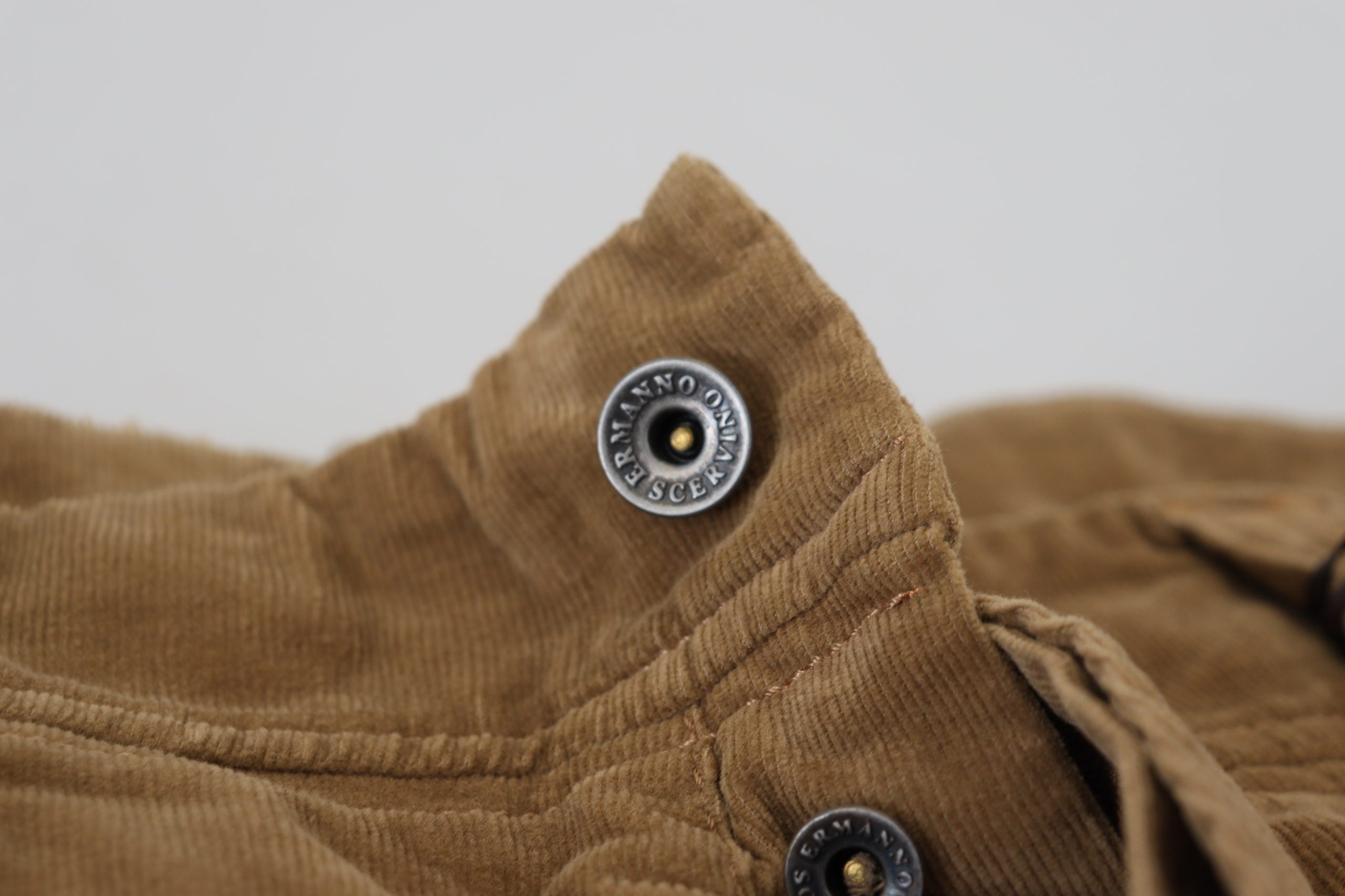 Ermanno Scervino Cargo-Hose aus braunem Baumwollcord
