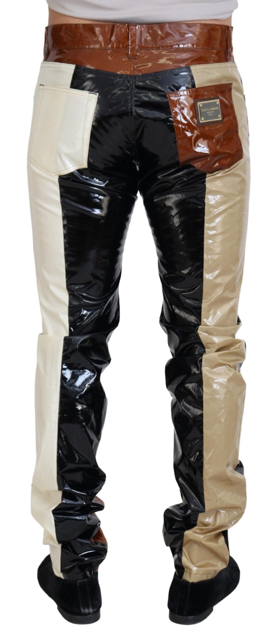 Dolce & Gabbana Multicolor Shiny Slim Fit Men's Denim Jeans
