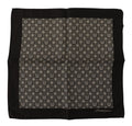 Dolce & Gabbana Black Patterned DG Logo Square Pocket Scarf