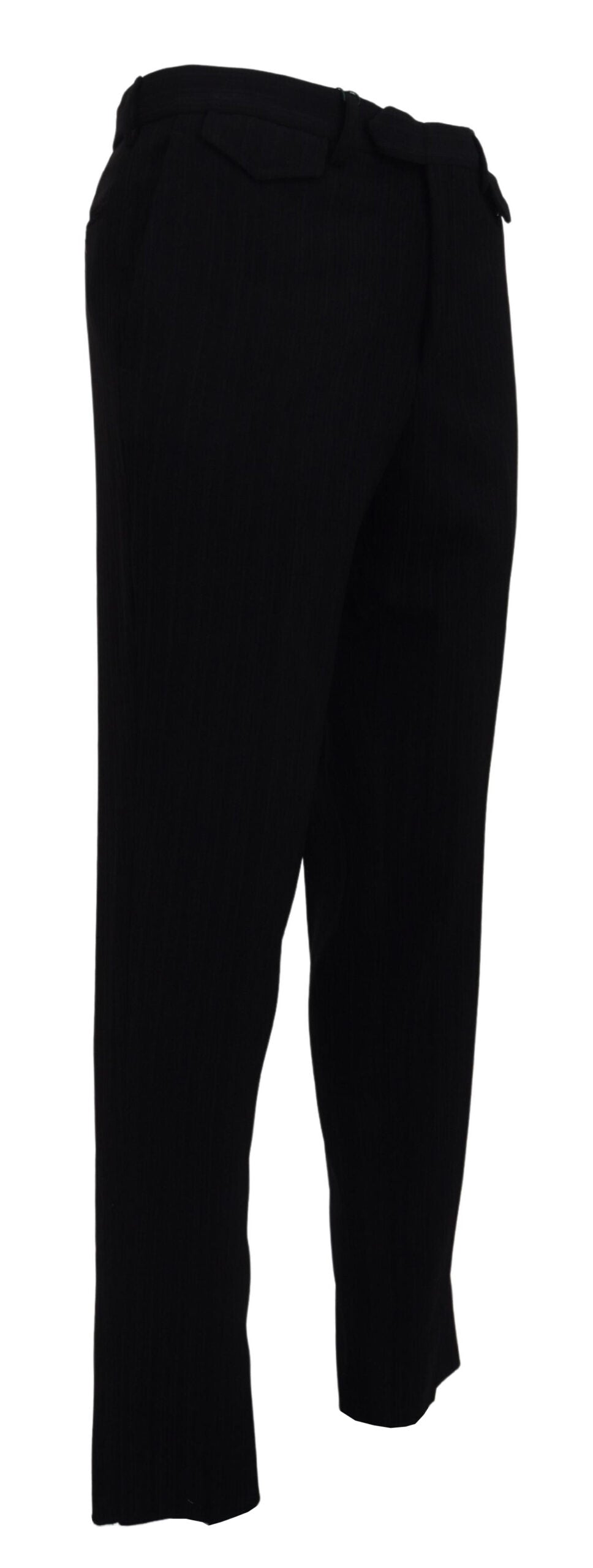 BENCIVENGA Schwarz Baumwolle Straight Fit Herren Formal Hosen