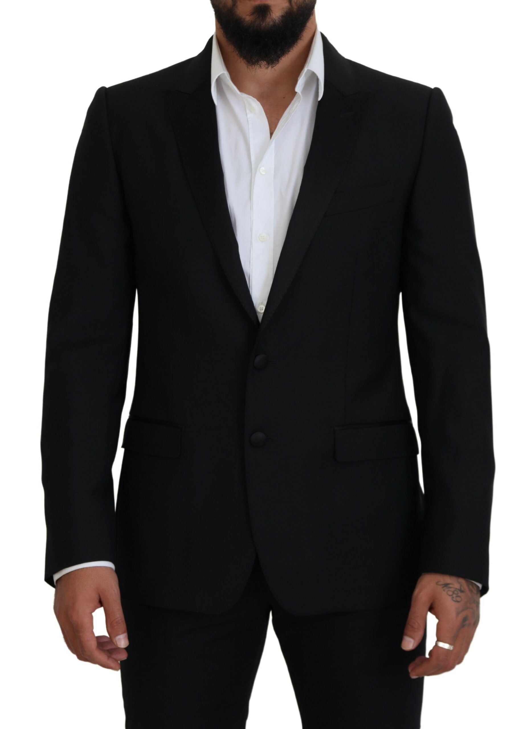 Dolce & Gabbana Black Slim-Fit Martini Blazer