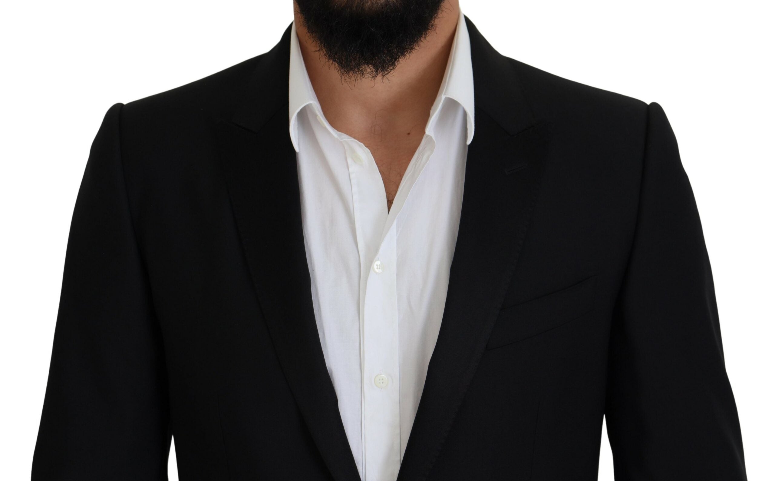Dolce & Gabbana Black Slim-Fit Martini Blazer