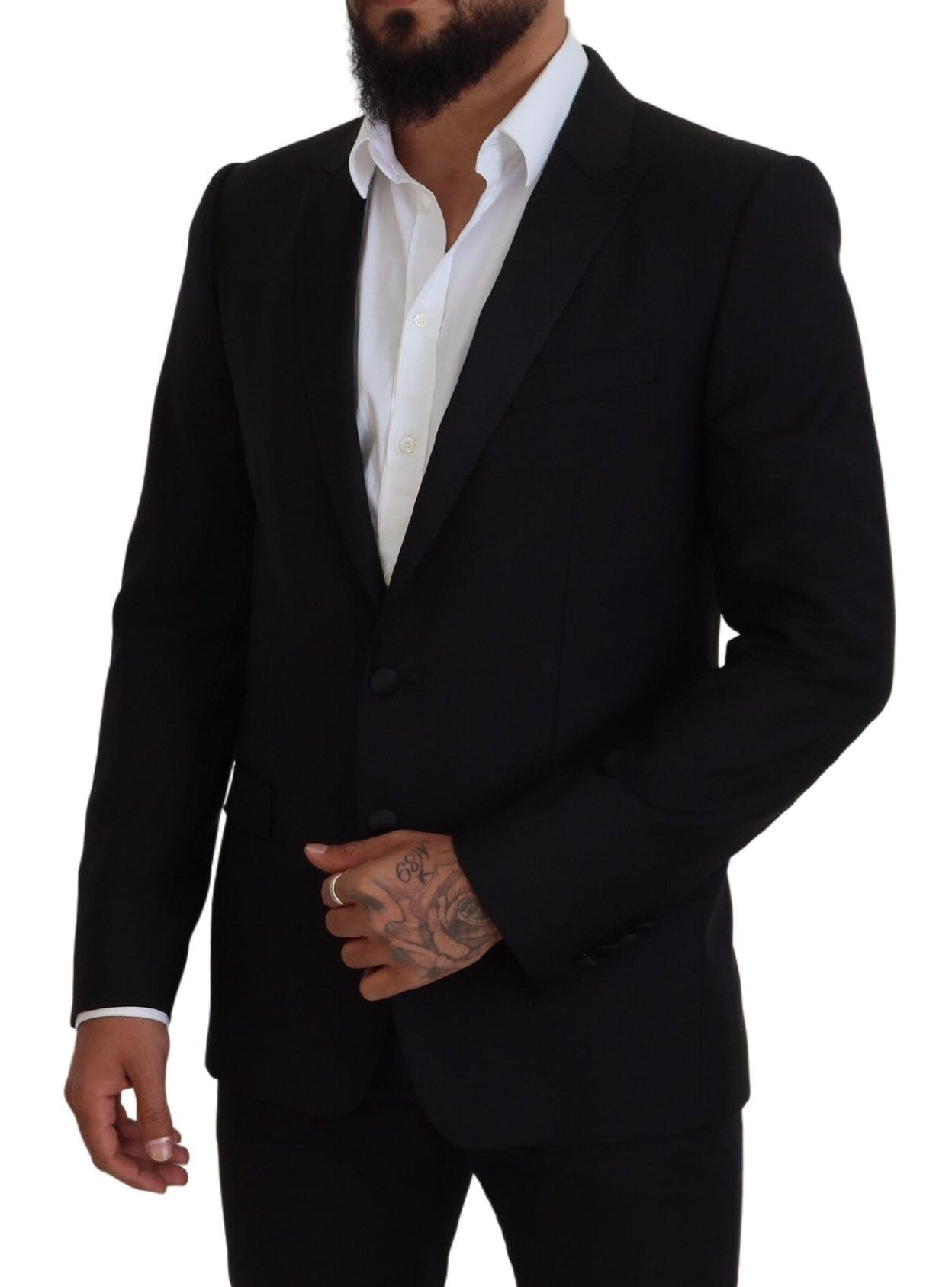 Dolce & Gabbana Black Slim-Fit Martini Blazer