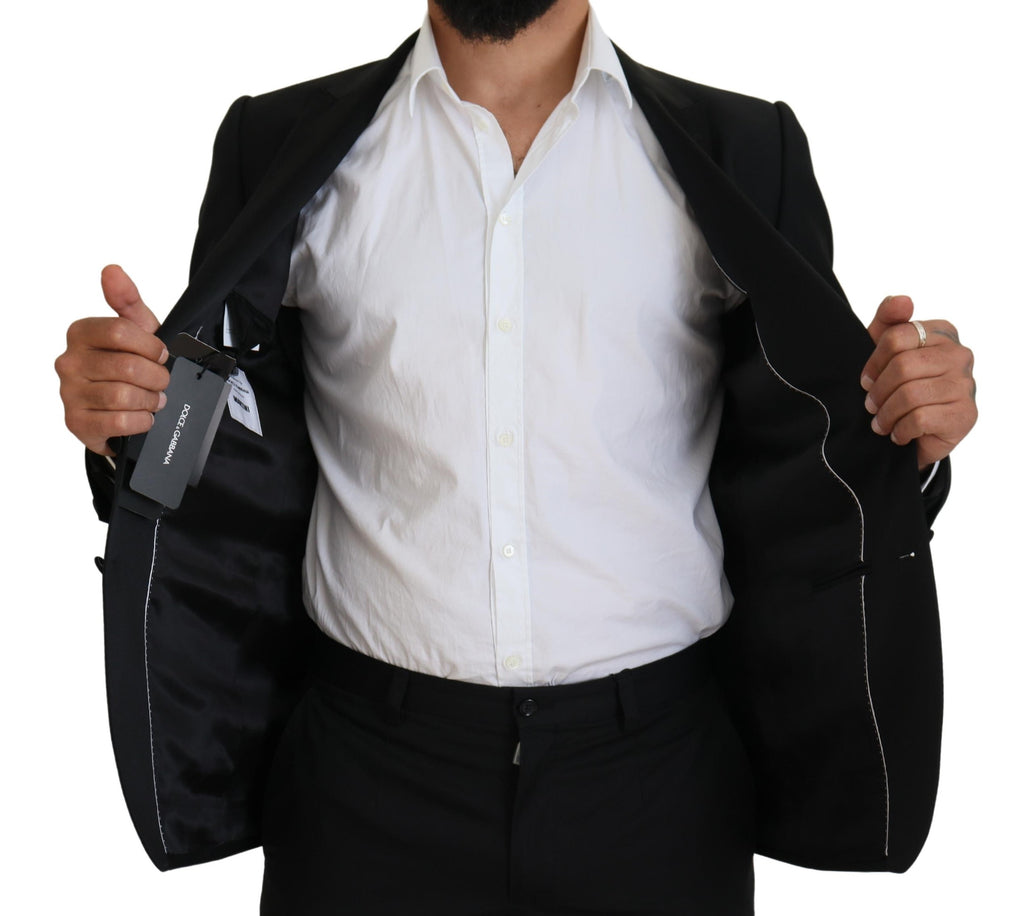 Dolce & Gabbana Black Slim-Fit Martini Blazer