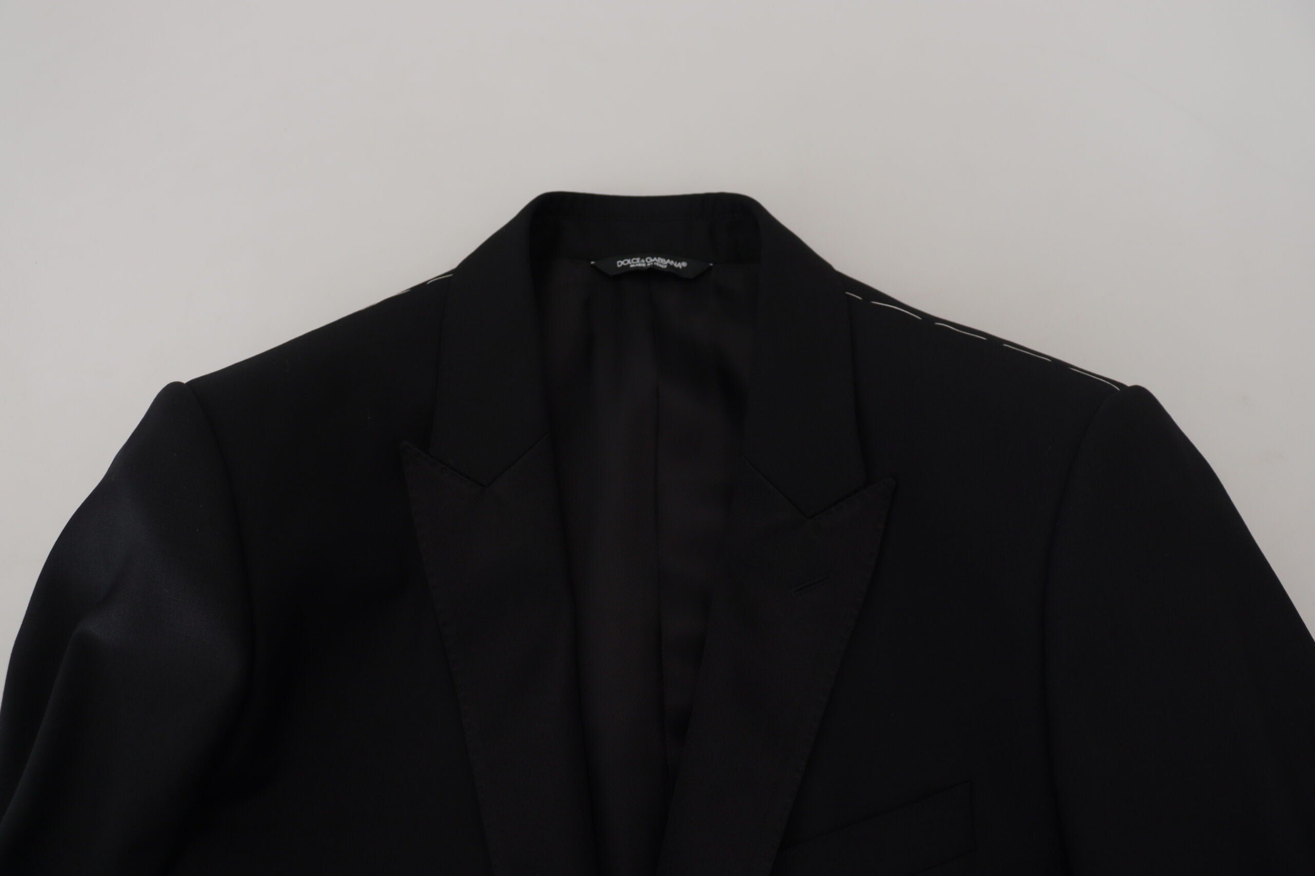 Dolce & Gabbana Black Slim-Fit Martini Blazer