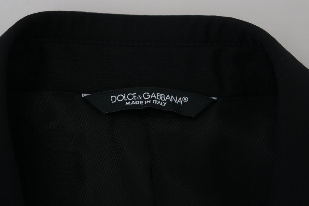 Dolce & Gabbana Black Slim-Fit Martini Blazer