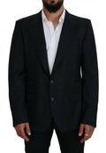 Dolce & Gabbana Dark Blue Formal Wool Sicilia Blazer