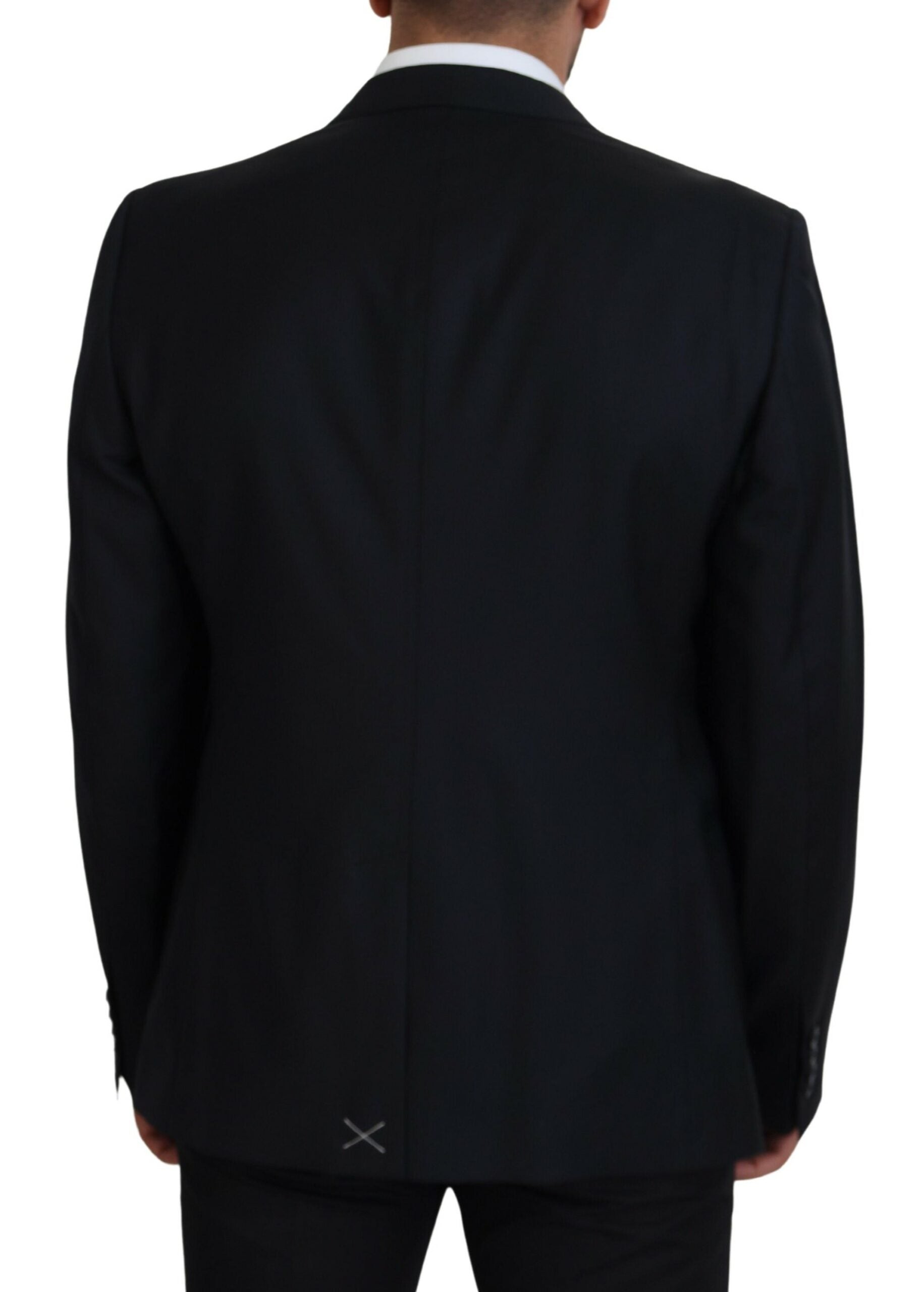 Dolce & Gabbana Dark Blue Formal Wool Sicilia Blazer
