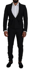 Dolce & Gabbana Schwarzer Polyester Herren 2 Stück MARTINI Anzug
