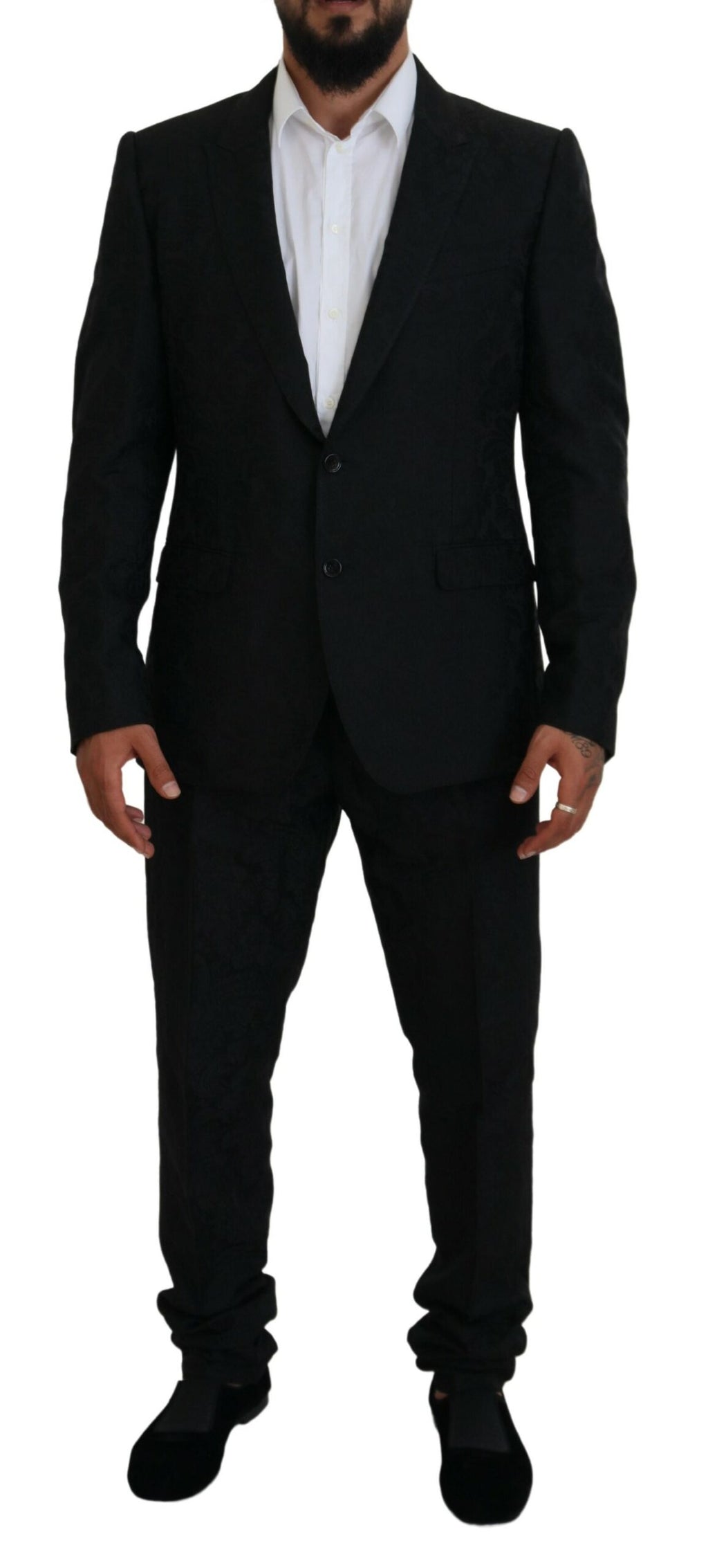 Dolce & Gabbana Schwarzer einreihiger 2-teiliger MARTINI Anzug