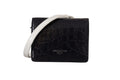 Dolce & Gabbana Blue White Caiman Leather Card Holder Wallet