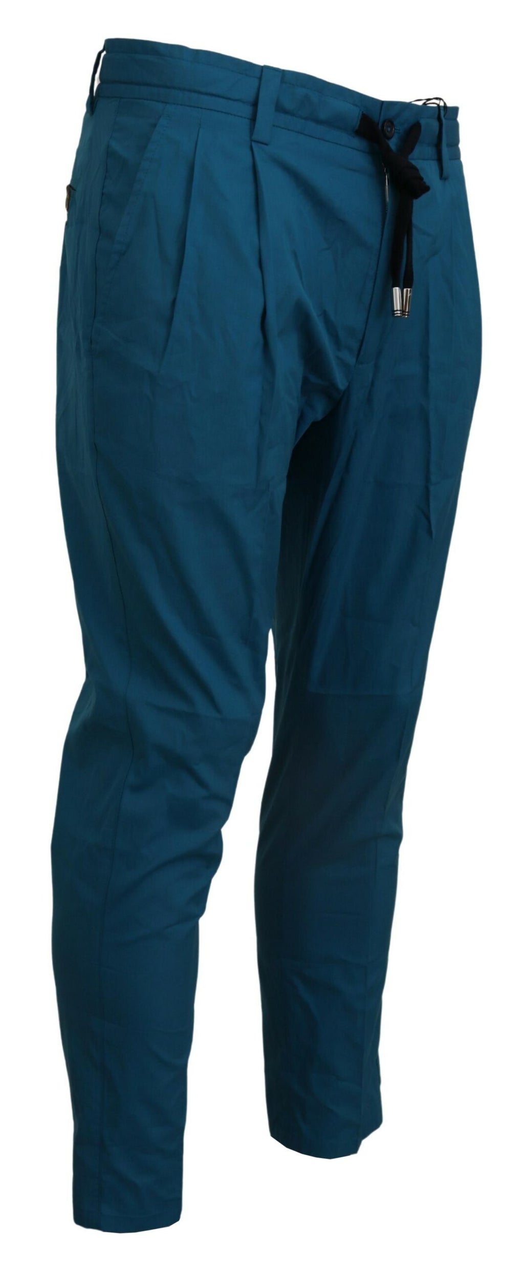 Dolce & Gabbana Blue Cotton Chinos Trousers