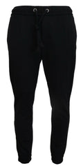 Dolce & Gabbana Men's Black Sport Wool Sweatpants