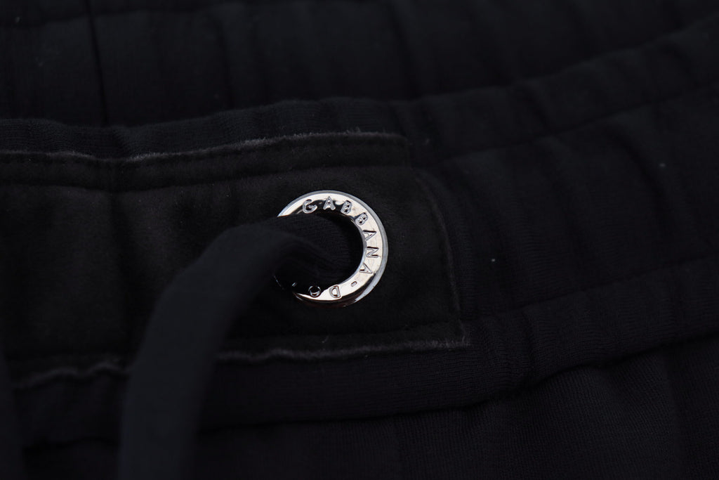 Dolce & Gabbana Men's Black Sport Wool Sweatpants