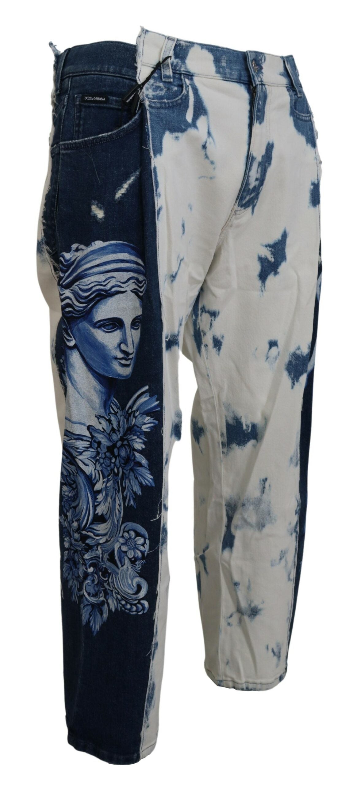 Dolce & Gabbana Blue Caesar Loose Fit Denim Cotton Jeans