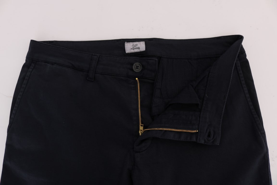 GF Ferre Blaue Baumwoll-Stretch-Chino-Hose