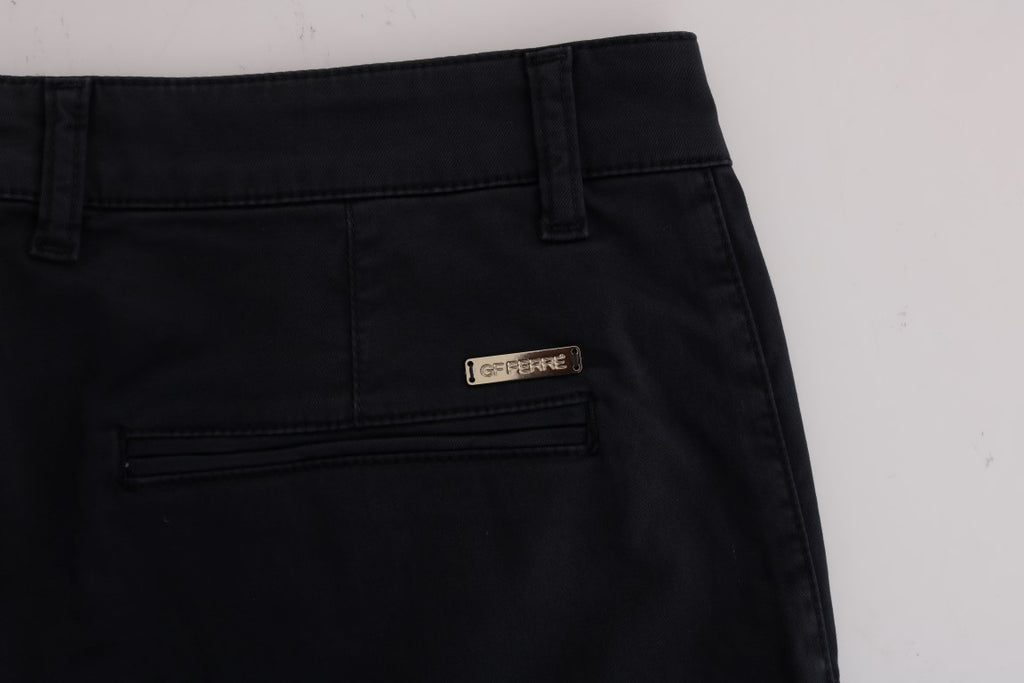 GF Ferre Blaue Baumwoll-Stretch-Chino-Hose