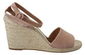 Prada Rosa Wildleder-Sandalen mit Knöchelriemen